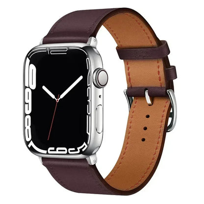 Bracelet de montre en cuir pour bracelets de montre Apple 46mm 44mm 41mm 45mm 38-42mm 40mm 49mm bracelet iWatch série 10-Ultra 9-8-7-SE-6-5-4-3