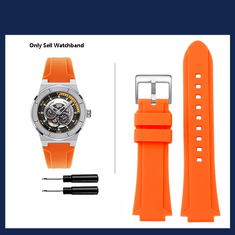 Bracelet de montre en caoutchouc étanche, bracelet de montre de sport, marque I.w Carnival, original, 589g, 618g, 612g, 619g