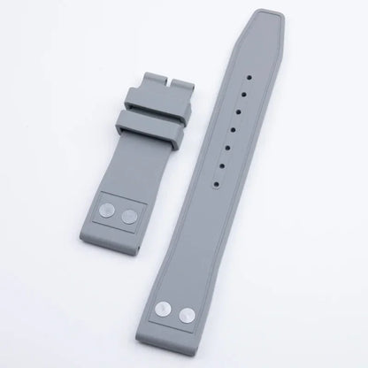 Universal Fluoro Rubber Watch Strap, 20mm 22mm, Universal Accessories for Tudor Black Bay GMT Pelagos Strap, Rivet Style, FKM Rubber Strap