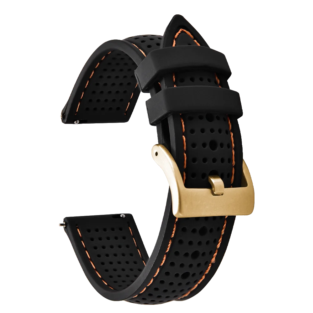 Bracelet de Sport en Silicone pour hommes, 18mm 20mm 22mm, en caoutchouc étanche, bracelet de remplacement pour Samsung S3 Huawei Watch GT2 46mm Amazfit GTR
