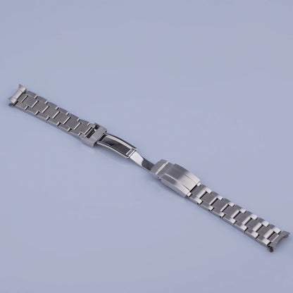 Rolamy 19 mm 20 mm 316 acciaio inossidabile argento Oyster Bracciale maglie piene cinturino orologio di ricambio per Datejust