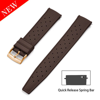 Premium FKM Rubber Watch Band Quick Release 18mm 20mm 22mm 24mm Rubber Watch Strap Smart Watch Bracelet