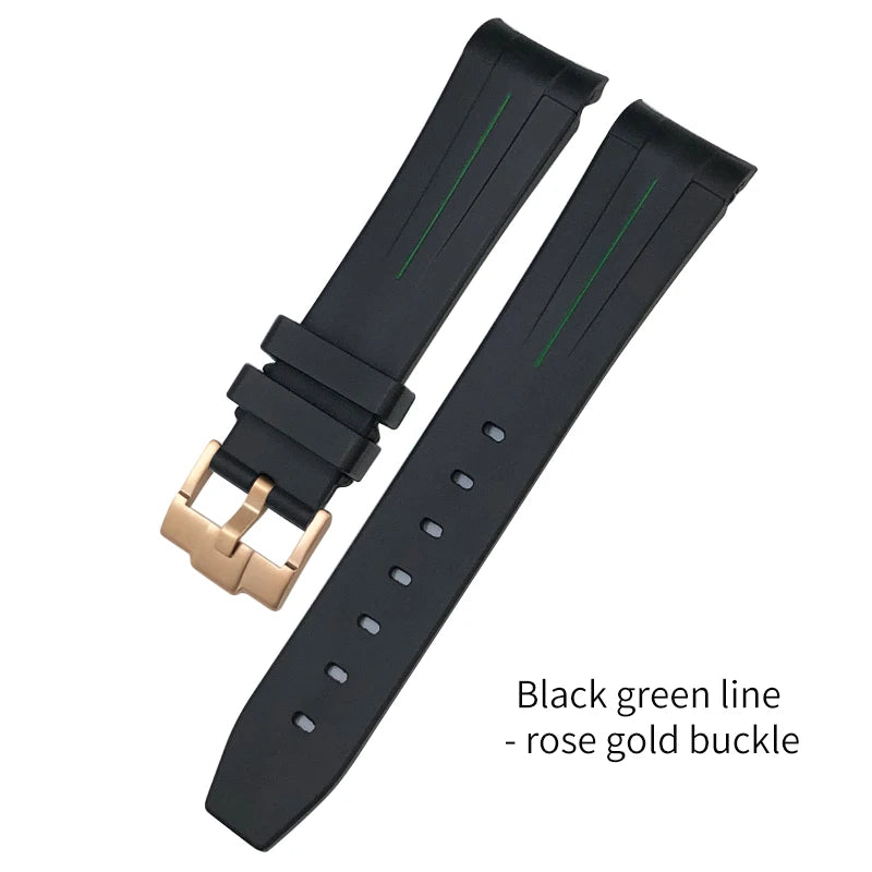 Bracelet de montre pour Rolex Submariner en caoutchouc - Premium