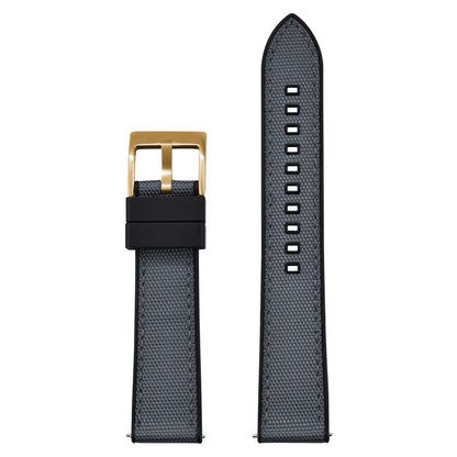 Bracelet de montre FKM en Nylon hybride de haute qualité 20mm 22mm bracelets de montre en caoutchouc fluoré en Nylon à dégagement rapide pour chaque marque montres de plongée