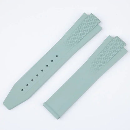 Bracelet de montre en caoutchouc fluoré FKM souple de qualité supérieure pour bracelet Longines HydroConquest GMT V.H.P. Étanche 22 mm pour cadran 41/42 mm