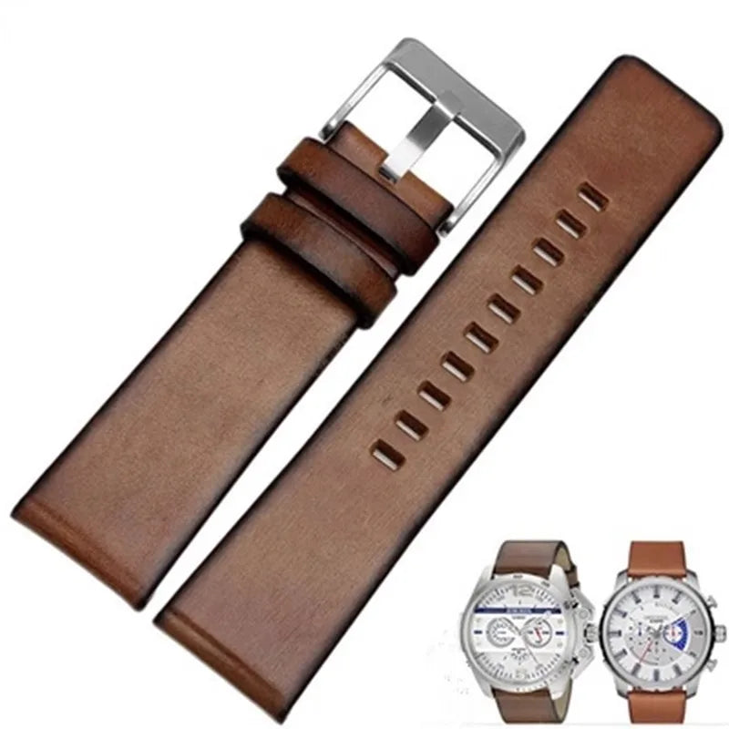 Bracelet en cuir authentique de haute qualité pour Diesel DZ 1399 DZ4280 DZ4290, accessoire de bracelet de montre Diesel 22mm 24mm 28mm