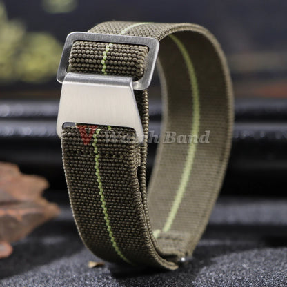 Bracelet de montre tressé en Nylon, 18/20/22mm, élastique, troupes françaises, sac de Parachute, Bracelet de Sport universel pour hommes et femmes