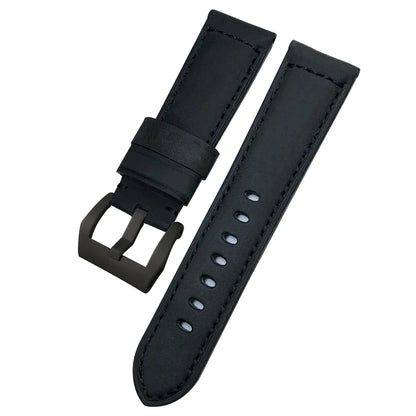 Bracelet de montre en cuir véritable, 24mm 26mm, pour Panerai LUMINOR PAM111 PAM 441, Style rétro, fait à la main