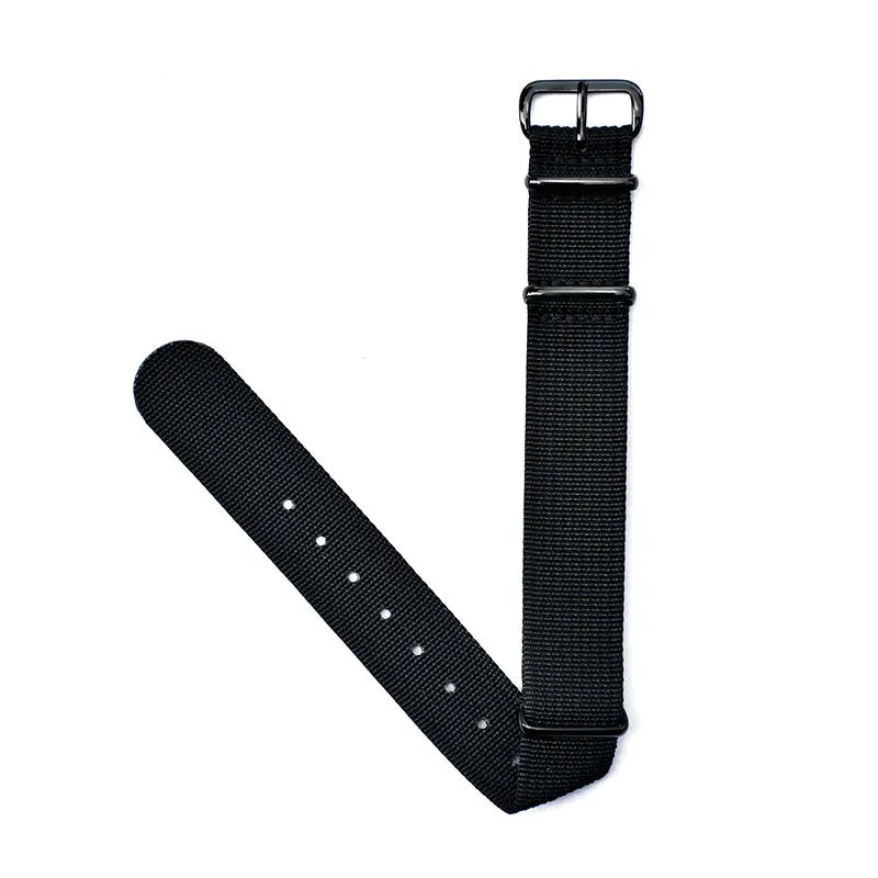 Cinturino di orologio in nylon di marca, cinturino di orologio, fibbia ad anello, cinturino di orologio, 20mm, 22mm