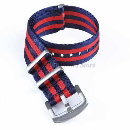 18mm 20mm 22mm Soft Nylon Strap Military Watchband for Samsung Galaxy Nylon Strap for Omega Seamaster 007