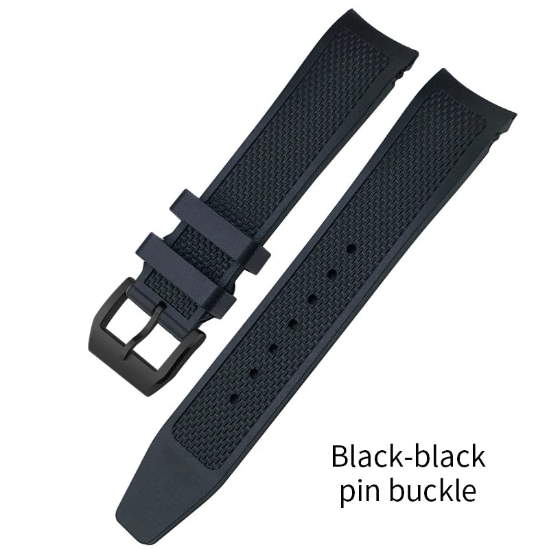 High Quality Rubber Watch Strap 19mm 20mm for IWC Pilot Watches Mark XVIII Black Blue Waterproof Silicone Bracelet Sport Straps