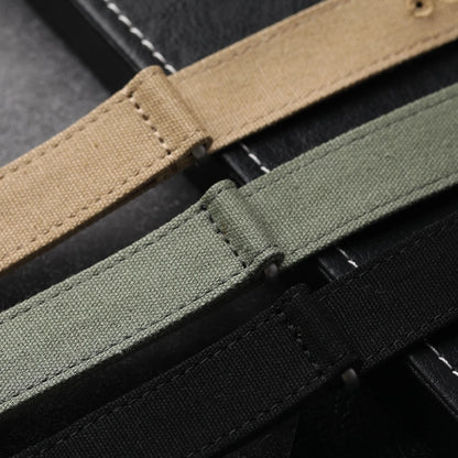 Cinturino in tela rinforzata morbida, impermeabile, anti-sudore, anti-polvere, cinturino morbido nero e verde, cinturino per orologio non in nylon, 20mm, 22mm