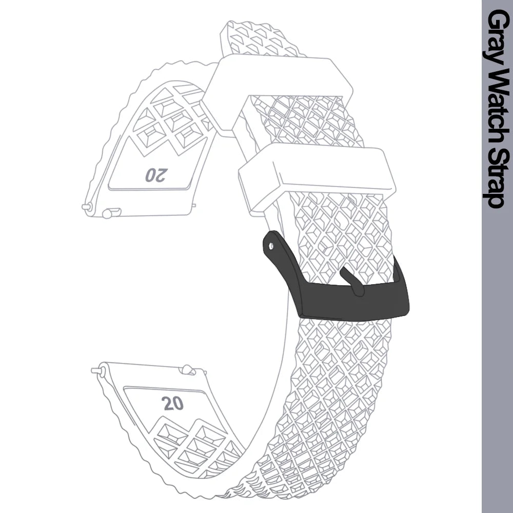 Cinturino per orologio Rapide Premium in gomma a nido d'ape - Universale