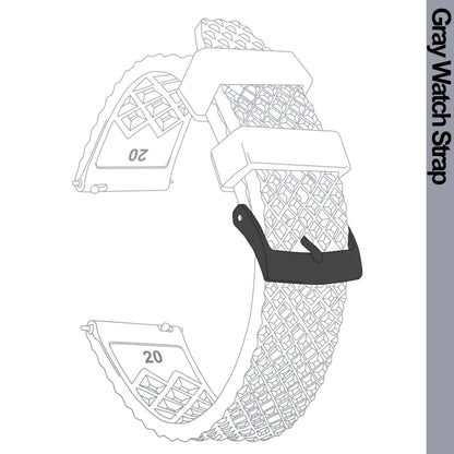 Cinturino per orologio Rapide Premium in gomma a nido d'ape - Universale