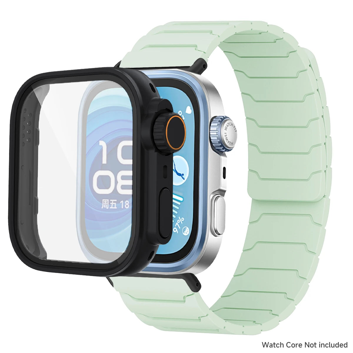 Étui + bracelet pour Huawei Watch Fit 5 4/4 Pro, bracelet en Silicone souple anti-transpiration pour Huawei Fit 3 ToUltra Cover