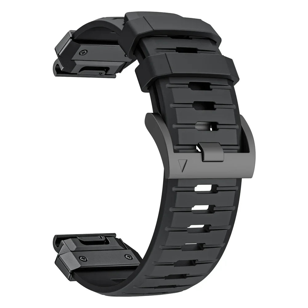 Cinturino per orologio QuickFit in gomma fluorurata, 22mm, 26mm, Garmin Fenix 8, 7X, 7, 6, 6X Pro, Epix Pro, Gen2, 47mm, 51mm, Fenix 5X Plus, Tactix7
