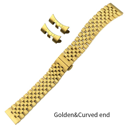 Bracelet de montre en acier inoxydable à extrémités courbes de 18 mm, 19 mm, 20 mm, 21 mm, 22 mm pour Tudor Black Bay GMT SEIKO 5 SKX, outils de montage inclus