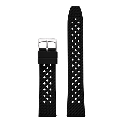 STAPELP breathable fluoroelastomer watch strap 20mm 22mm waterproof diving quick release fluororubber FKM bracelet