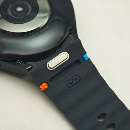 Cinturino originale in silicone senza spazi, regolazione rapida, per Samsung Galaxy Watch 7 6 5 4 40mm 44mm, 5Pro 45mm 6 Classic 43mm 47mm