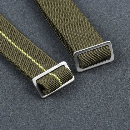Cinturino in Nylon Elastico per Orologio 18/20/22mm, Cinturino Universale Sportivo Francese Paracadute per Uomini e Donne, Braccialetto per Smartwatch