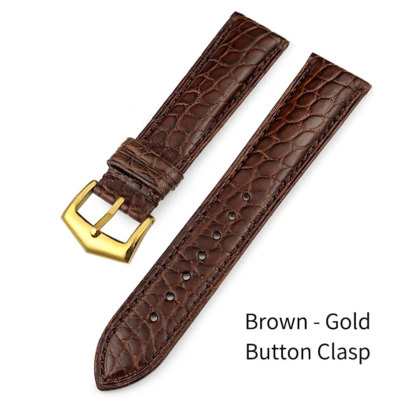Luxurious Crocodile Leather Watch Strap, 20mm 19mm 21mm 22mm, for Patek Philippe 5227 5146 5147, American Alligator Watch Band