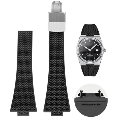 CTS Rubber strap for TISSOT PRX Powermatic 35mm 40mm 11mm 12mm Quick Release Spring Bar Watch Straps FKM Black Navy