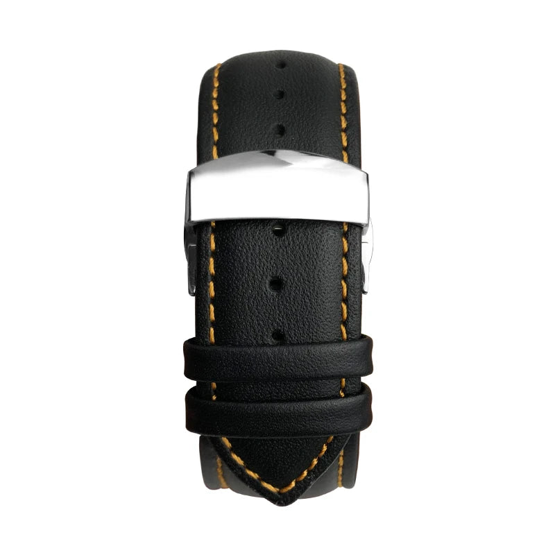 Bracelet de montre en cuir véritable à extrémité incurvée, 22mm 23mm 24mm, pour ceinture de montre Tissot 1853 COUTURIER T 035407 A T 035627 Outils de sangle pour hommes
