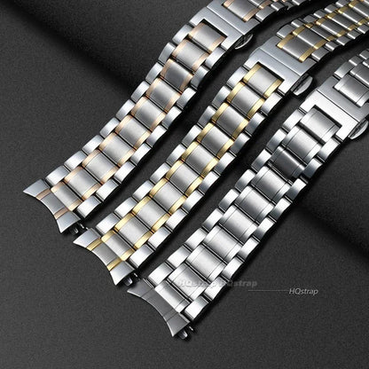 Stainless steel watch bracelet for Longines curved end metal bracelet 12 13 14 15 16 17 19 21 23 18mm 20mm 22mm 24mm