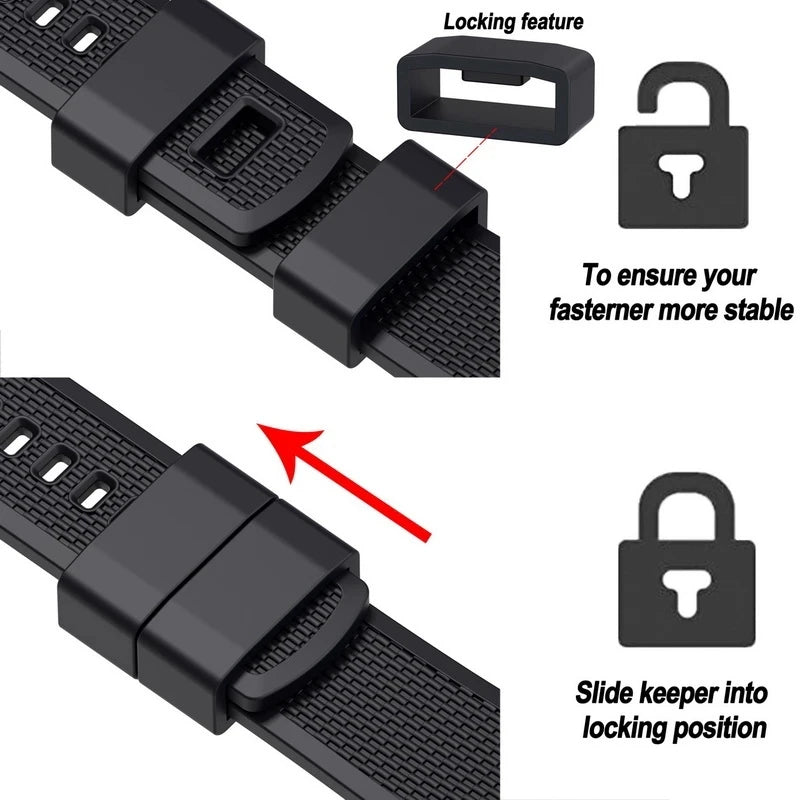 Hemsut Silicone Smart Watch Band, 18mm 20mm 22mm, Quick Release Rubber Watch Strap for Men and Women, Soft Replacement
