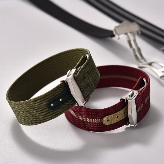 Cinturino per orologio in tela e nylon, 18-20-22mm, per Omega X Swatch MoonSwatch per Seiko, per uomo e donna, sportivo, impermeabile, fibbia deployante