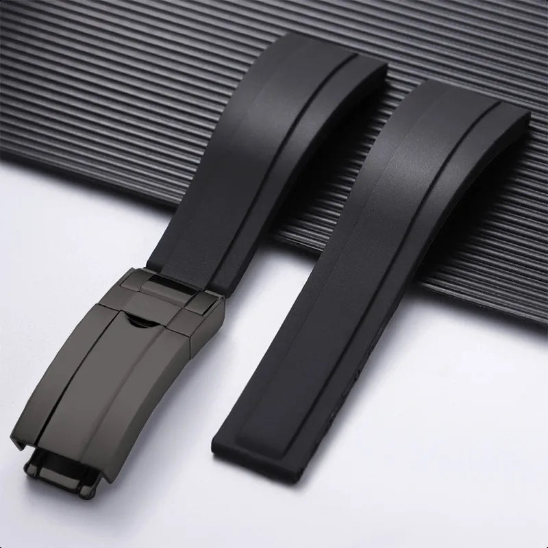 For Rolex 20mm Silicone Strap for Rolex Water Ghost Daytona Submariner, Rubber Silicone Watch Strap, Waterproof Bracelet
