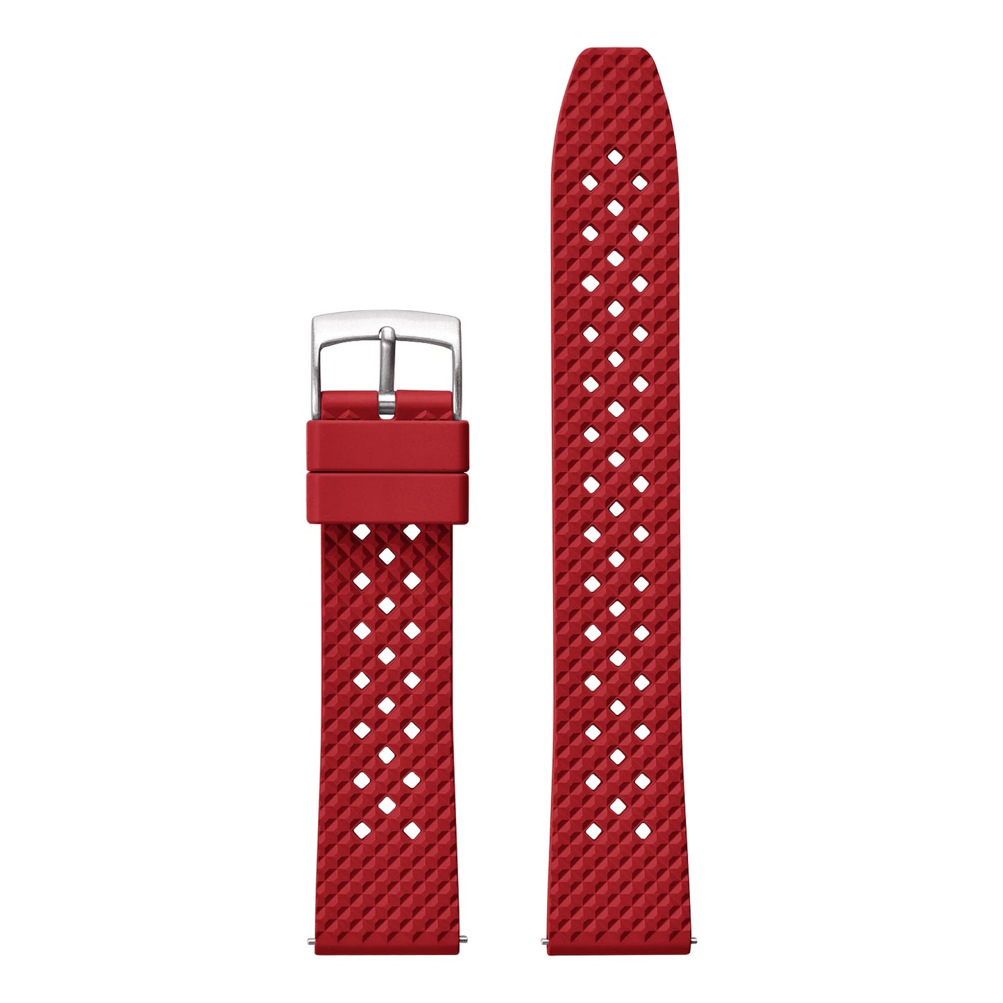 STAPELP breathable fluoroelastomer watch strap 20mm 22mm waterproof diving quick release fluororubber FKM bracelet