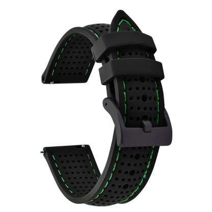 Bracelet de Sport en Silicone pour hommes, 18mm 20mm 22mm, en caoutchouc étanche, bracelet de remplacement pour Samsung S3 Huawei Watch GT2 46mm Amazfit GTR