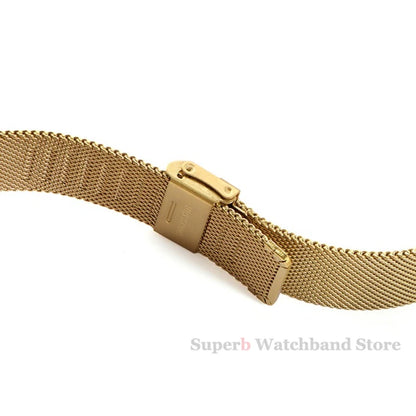 Bracelet milanais universel à dégagement rapide, 18mm, 20mm, 22mm, 12mm, 14mm, 16mm, 17mm, 19mm, 21mm, 24mm, maille 0.6, acier inoxydable