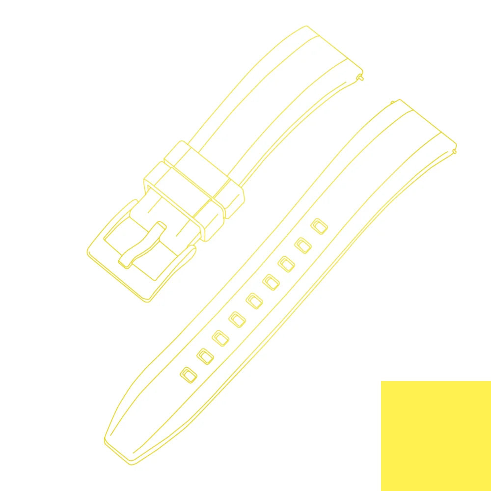 Premium quality vulcanized FKM rubber watch straps, 18mm, 19mm, 20mm, 21mm, 22mm, 23mm, 24mm quick-release watch straps