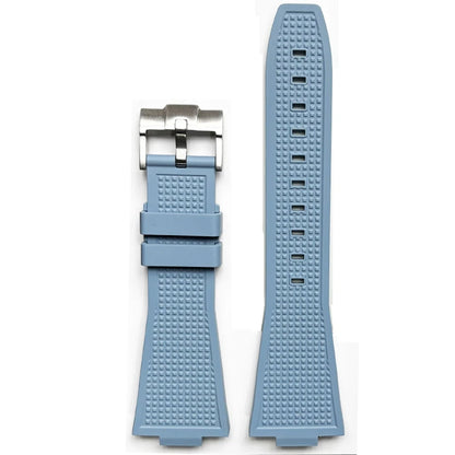 FKM Bracelet for Tissot PRX T137.407/T137.410 Super Player 40mm Convex Fluororubber Quick Release Watch Strap 12mm