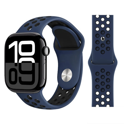 Bracelet en Silicone pour bracelets de montre Apple 46mm 44mm 45mm 40mm 41mm 42mm, Bracelet de Sport Correa iWatch série 11 10 9 SE 8 7 6 5