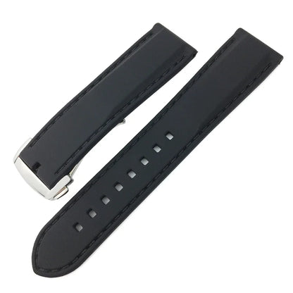 Soft Natural Rubber Watch Strap, 18mm 20mm 22mm, Suitable for HUAWEI GT SEIKO SKX IWC Tudor 19mm 21mm, Silicone for Tissot Diving Bracelet