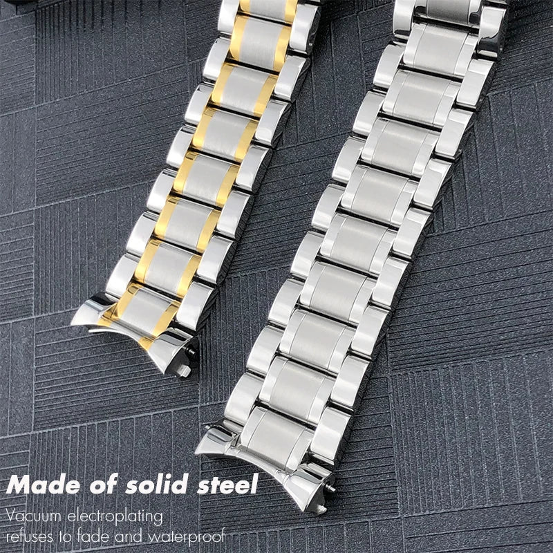 Bracelet de montre en acier inoxydable de haute qualité, 19mm 20mm 21mm, pour Longines L2 L2.628 673 518 793 755 Master 13mm 15mm 18mm