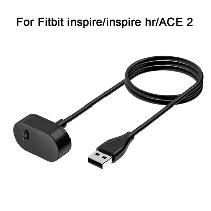 Chargeur USB 100cm pour Fitbit Inspire/Inspire 2/Inspire 3, câble de chargement avec clip, station d'accueil pour Fitbit Inspire HR/ACE 2/ACE 3