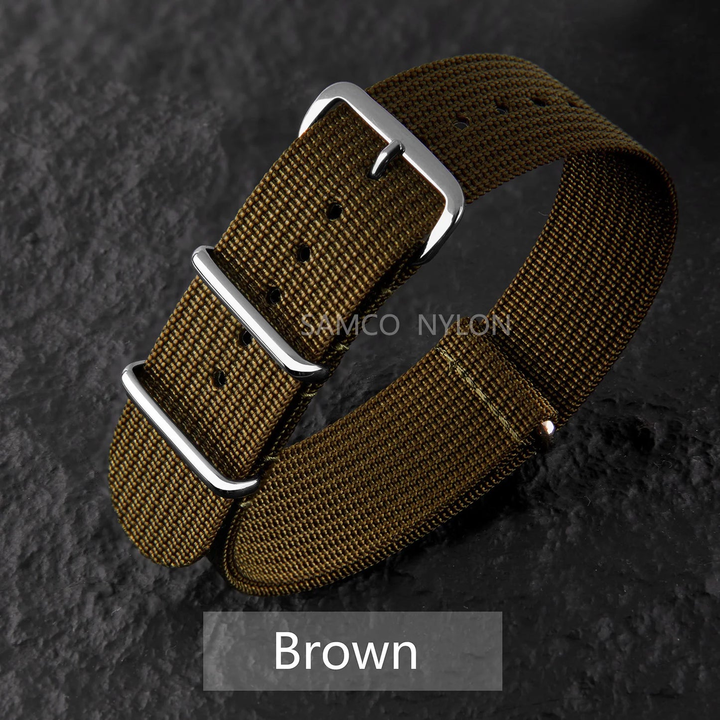 Bracelet de montre en Nylon nervuré 20mm 22mm bracelets de montre confortables boucle militaire lavable Blet pour hommes bracelets de montre