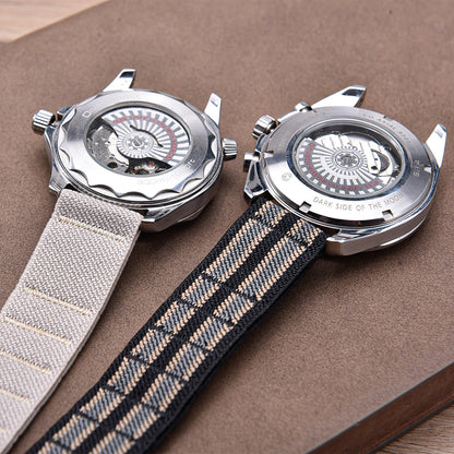 Bracelet de montre élastique en Nylon, 20mm 22mm, pour Delugs, bracelet à boucle à crochet Anthracite, réglable, confortable, bracelet de remplacement pour montre de sport