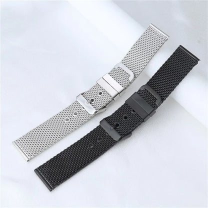 Cinturino per orologio a maglie milanesi spesso 1,0 mm, cinturino in metallo in acciaio inossidabile a sgancio rapido, chiusura magnetica, cinturino universale da uomo