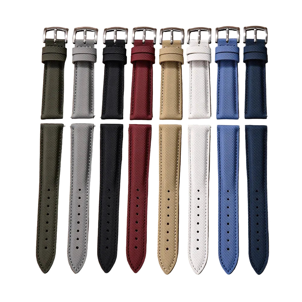 Bracelet de montre en tissu Nylon et Cuir - Universel