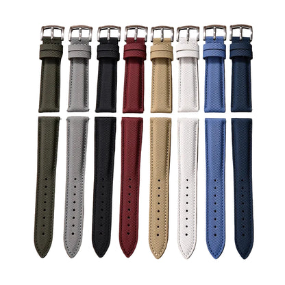 Bracelet de montre en tissu Nylon et Cuir - Universel