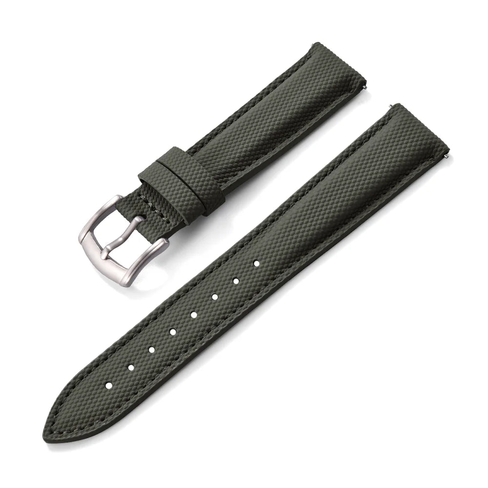 New Sailcloth Coated Sport Watch Strap 18/19/20/22mm Quick Release Waterproof Wristband for Huawei/Samsung Smartwatch Accessories
