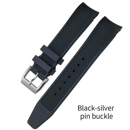 High Quality Rubber Watch Strap 19mm 20mm for IWC Pilot Watches Mark XVIII Black Blue Waterproof Silicone Bracelet Sport Straps
