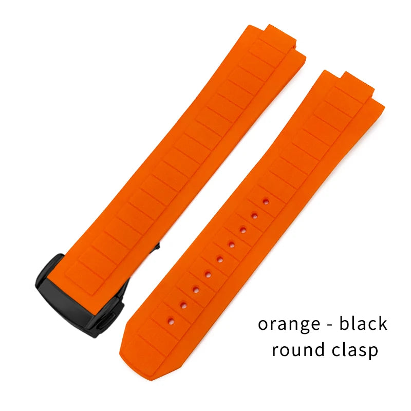 Bracelet de montre en caoutchouc et Silicone convexe, 10x21mm, pour Omega Seamaster Planet Ocean 600M, série 217.30.42 217.32.42, bracelet de montre étanche