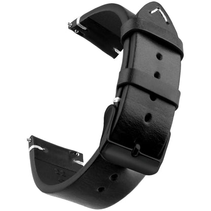 Bracelet de montre en cuir véritable de cire, bracelets de montre à dégagement rapide 18mm/19mm/20mm/21mm/22mm/24m, pour Samsung, Seiko, Oris, montre citoyen
