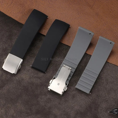 Cinturino in silicone morbido per Huawei GT3/4/5 da 18 mm, 20 mm, 22 mm, 24 mm, per uomo e donna, cinturino a sgancio rapido, cinturino universale in gomma